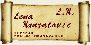 Lena Manzalović vizit kartica